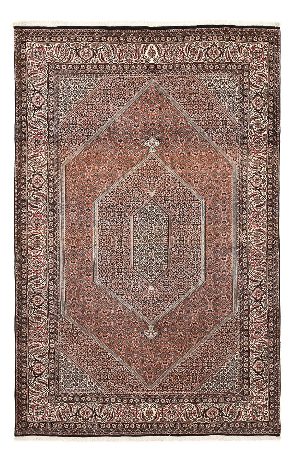 Perzisch tapijt - Bijar - 300 x 198 cm - roest