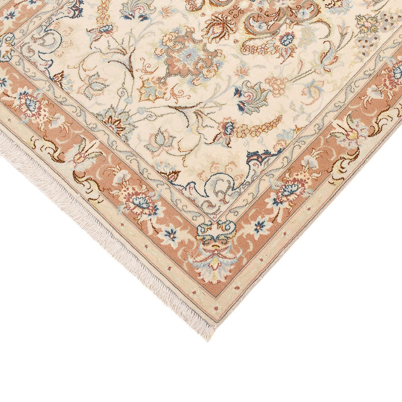 Loper Perzisch tapijt - Tabriz - Royal - 370 x 87 cm - beige