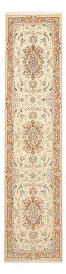 Loper Perzisch tapijt - Tabriz - Royal - 372 x 87 cm - beige