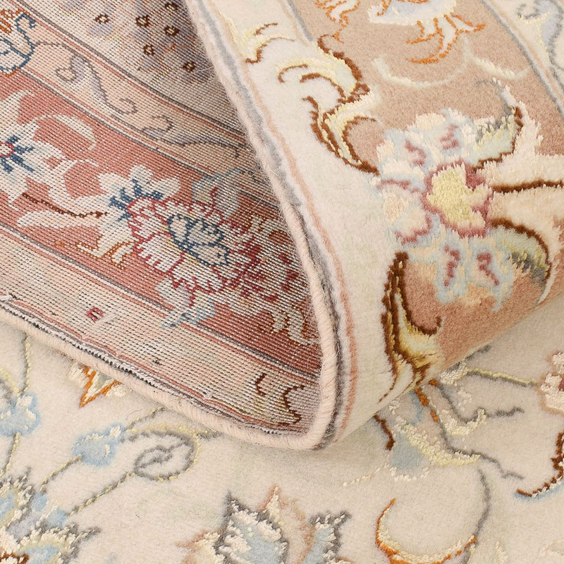 Loper Perzisch tapijt - Tabriz - Royal - 372 x 87 cm - beige