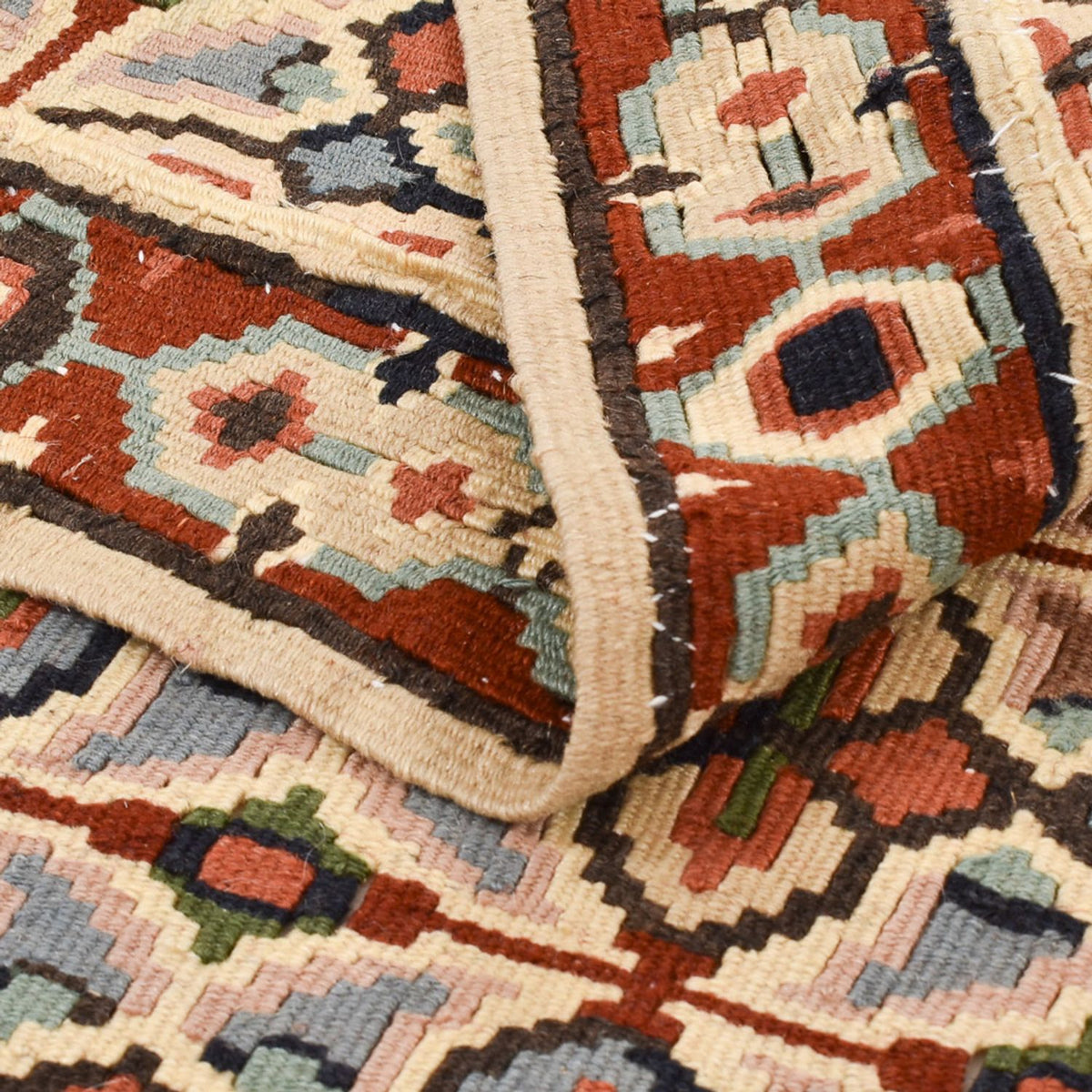 Kelim tapijt - Oosters - 135 x 100 cm - veelkleurig