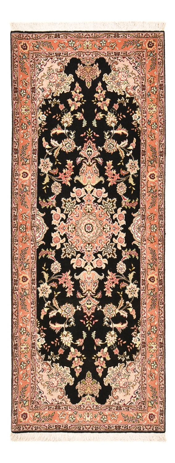 Loper Perzisch tapijt - Tabriz - Premium - 210 x 80 cm - donkerblauw