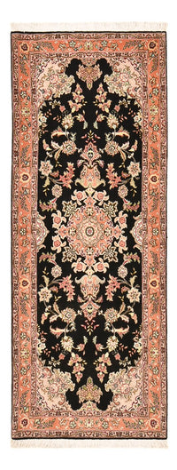 Loper Perzisch tapijt - Tabriz - Premium - 210 x 80 cm - donkerblauw