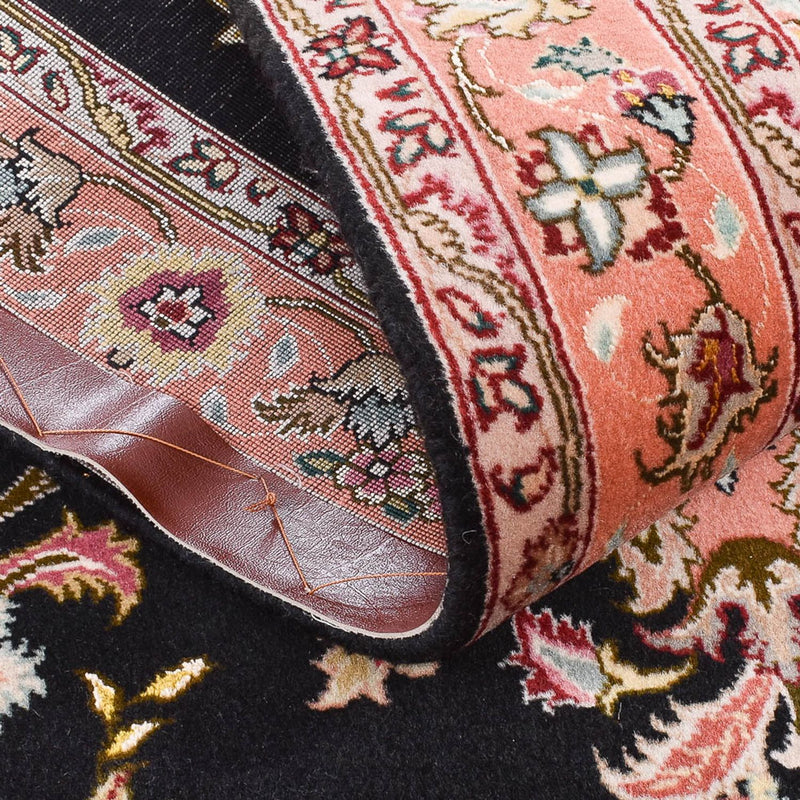 Loper Perzisch tapijt - Tabriz - Premium - 210 x 80 cm - donkerblauw