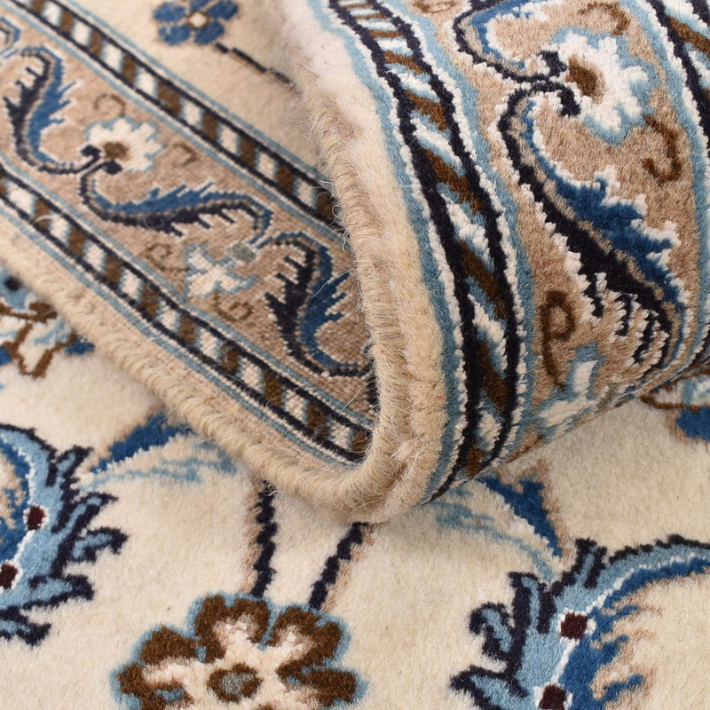 Loper Perzisch tapijt - Nain - Koninklijk - 200 x 60 cm - crème