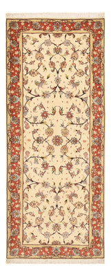 Loper Perzisch tapijt - Tabriz - Premium - 205 x 81 cm - beige