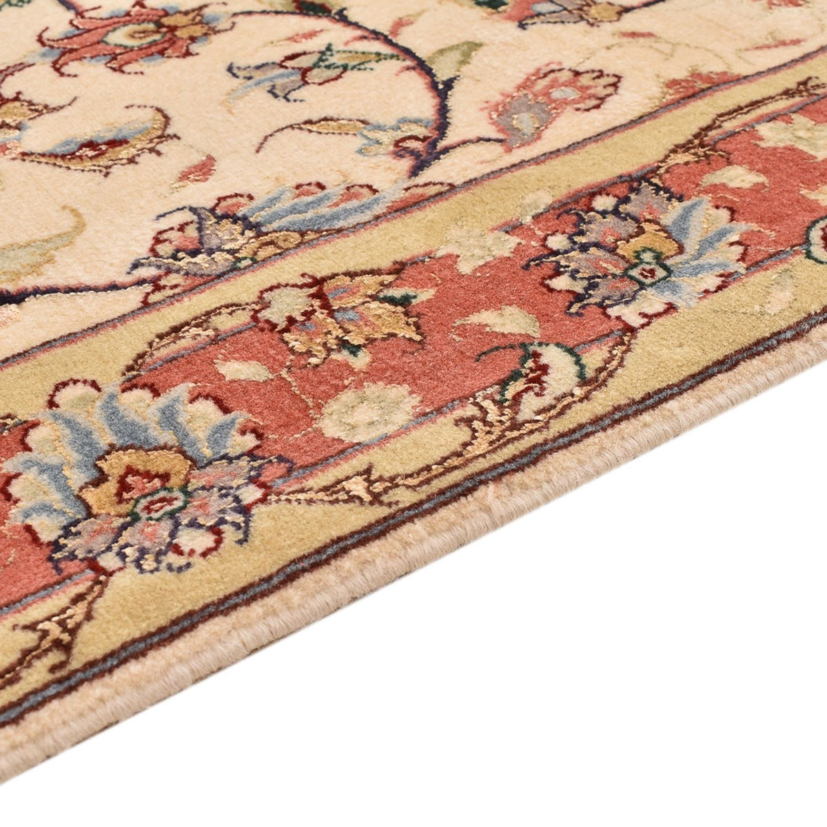 Loper Perzisch tapijt - Tabriz - Premium - 205 x 81 cm - beige