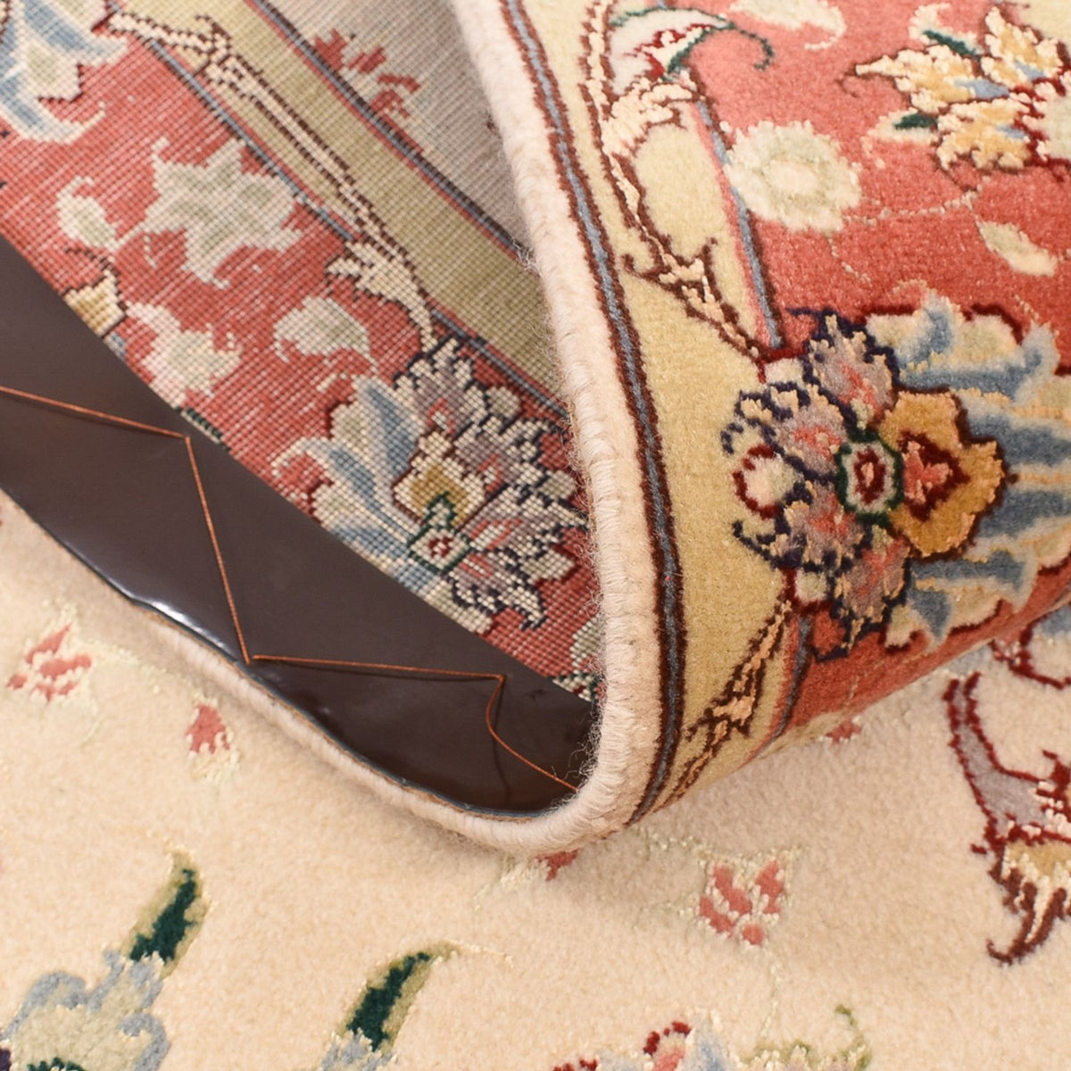 Loper Perzisch tapijt - Tabriz - Premium - 205 x 81 cm - beige