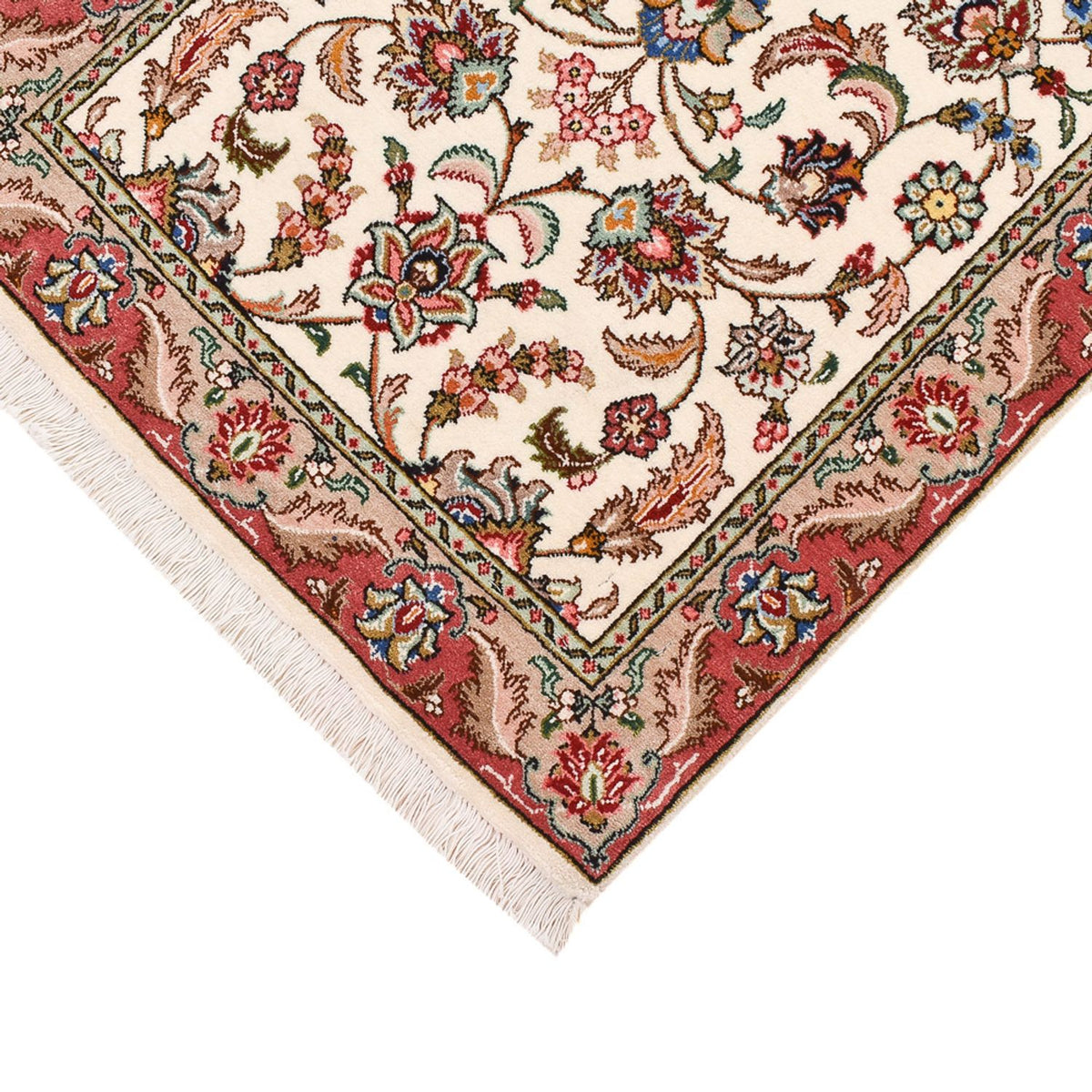 Loper Perzisch tapijt - Tabriz - Royal - 301 x 68 cm - beige