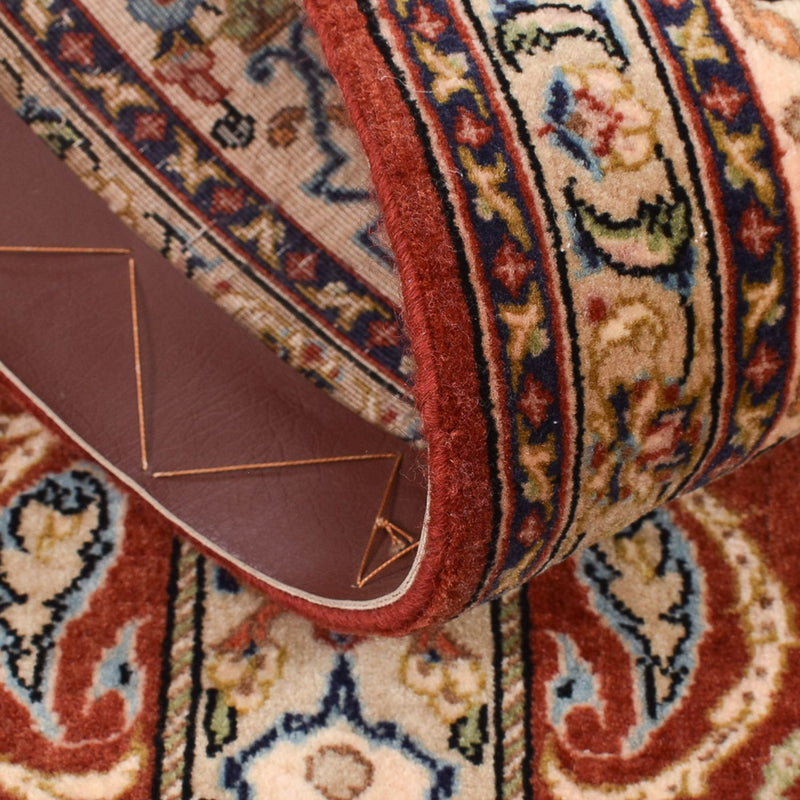 Loper Perzisch tapijt - Ghom - Koninklijk - 151 x 52 cm - donker beige