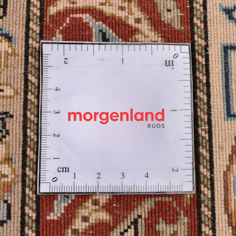 Loper Perzisch tapijt - Ghom - Koninklijk - 151 x 52 cm - donker beige