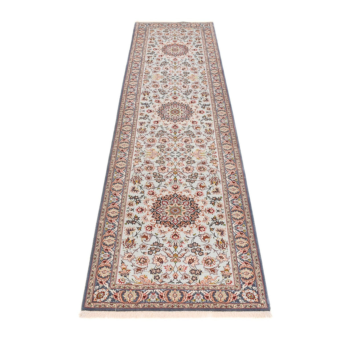 Loper Perzisch tapijt - Isfahan - Premium - 313 x 83 cm - roest