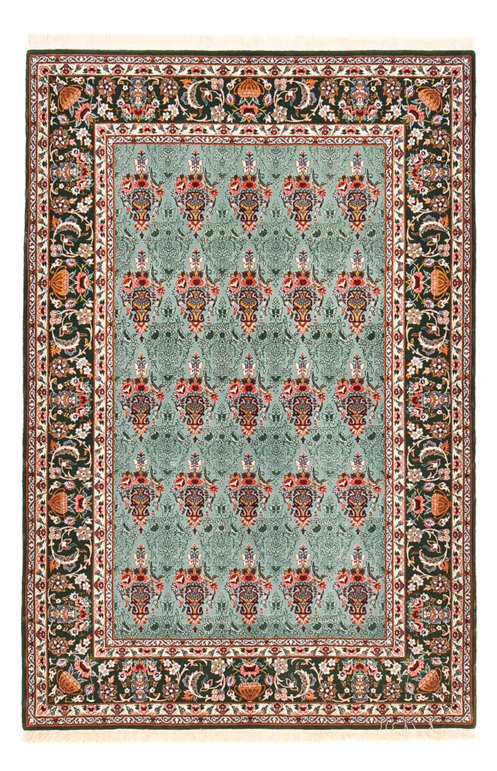 Perzisch tapijt - Isfahan - Premium - 193 x 130 cm - turkoois