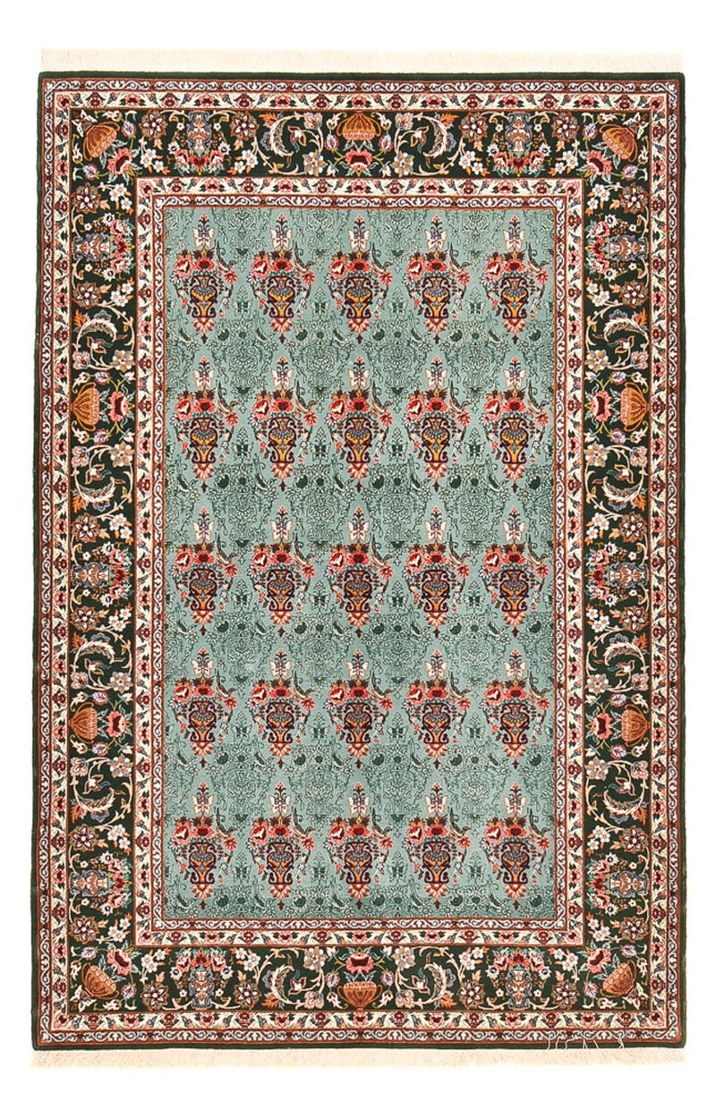 Perzisch tapijt - Isfahan - Premium - 193 x 130 cm - turkoois