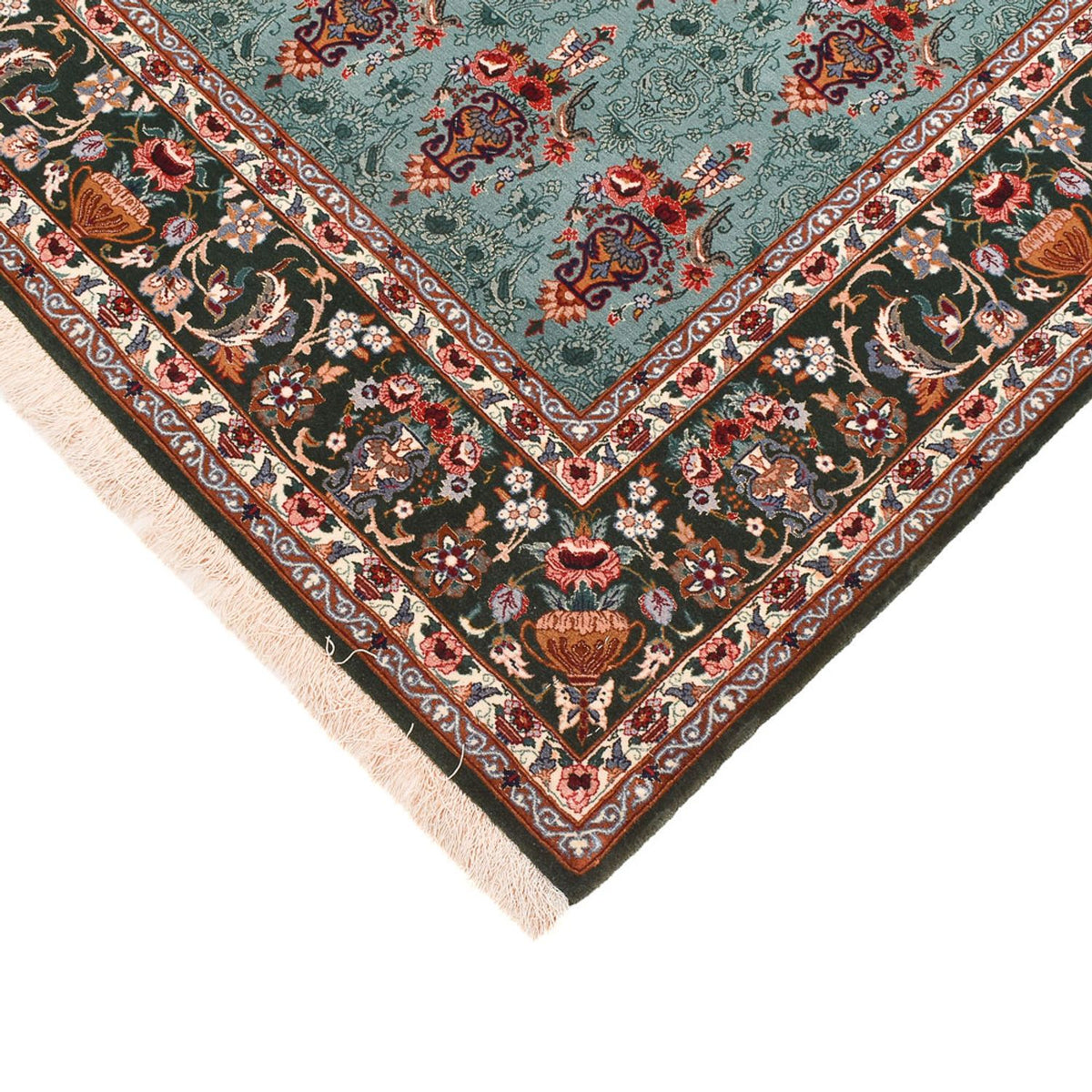 Perzisch tapijt - Isfahan - Premium - 193 x 130 cm - turkoois