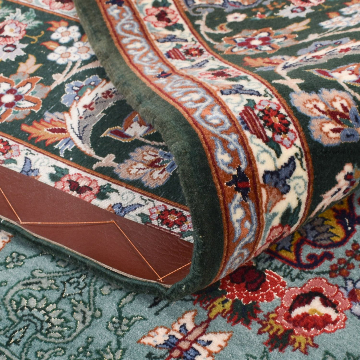 Perzisch tapijt - Isfahan - Premium - 193 x 130 cm - turkoois