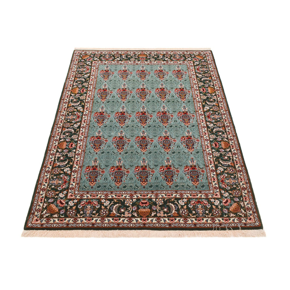 Perzisch tapijt - Isfahan - Premium - 193 x 130 cm - turkoois