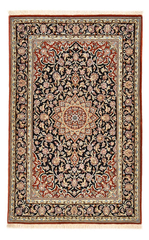 Perzisch tapijt - Isfahan - Premium - 158 x 103 cm - donkerblauw