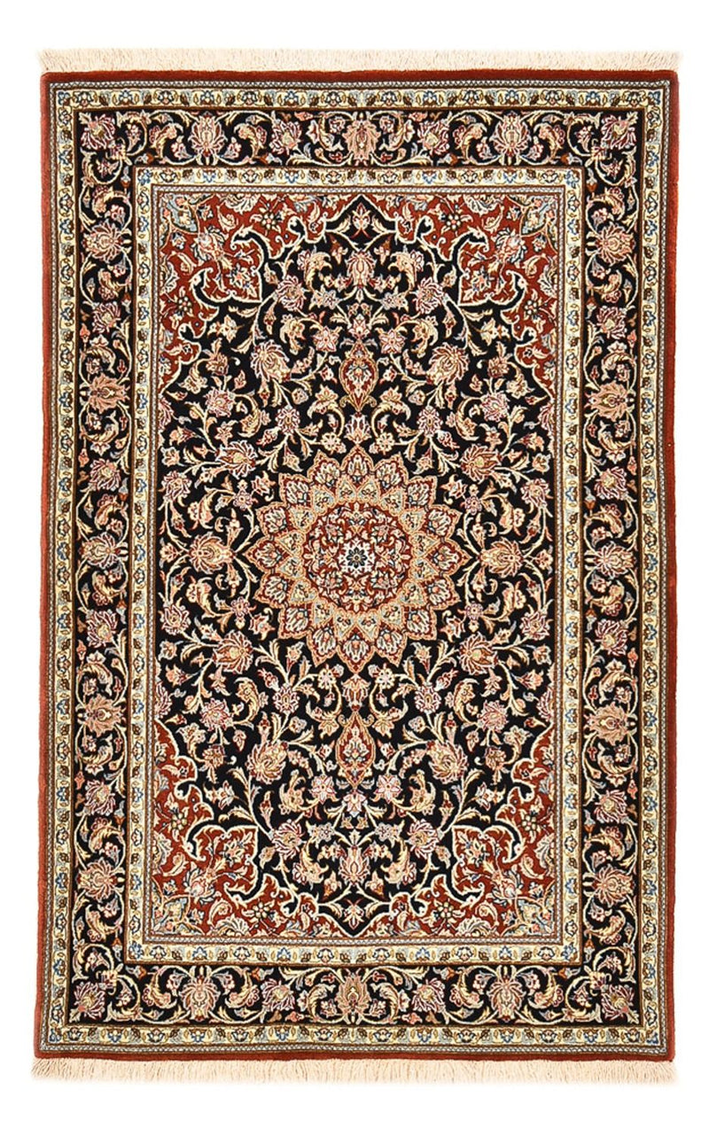 Perzisch tapijt - Isfahan - Premium - 158 x 103 cm - donkerblauw