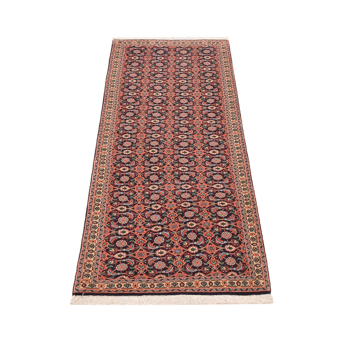 Loper Perzisch tapijt - Tabriz - Royal - 190 x 64 cm - roest