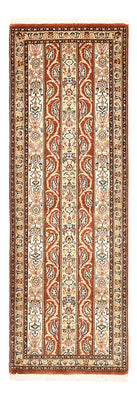 Loper Perzisch tapijt - Ghom - Koninklijk - 150 x 51 cm - donker beige
