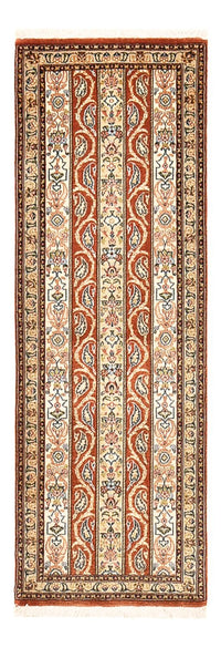 Loper Perzisch tapijt - Ghom - Koninklijk - 150 x 51 cm - donker beige