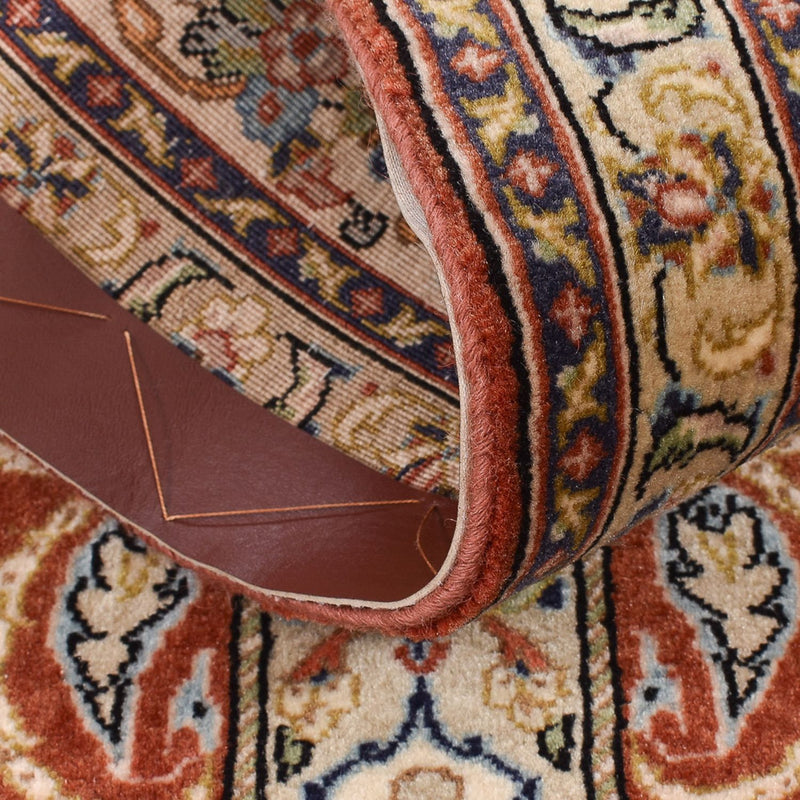 Loper Perzisch tapijt - Ghom - Koninklijk - 150 x 51 cm - donker beige