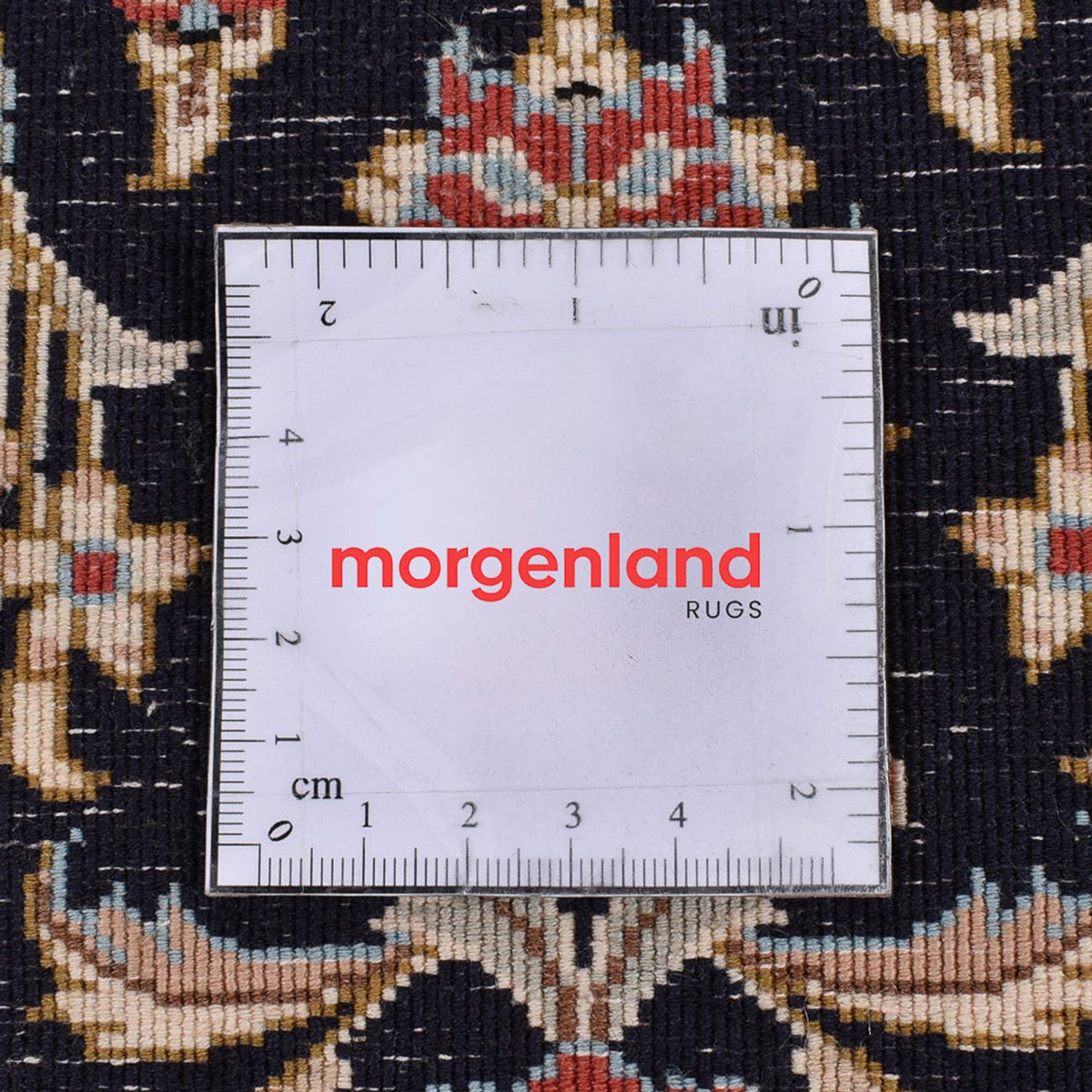 Loper Perzisch tapijt - Ghom - Koninklijk - 150 x 52 cm - donkerblauw