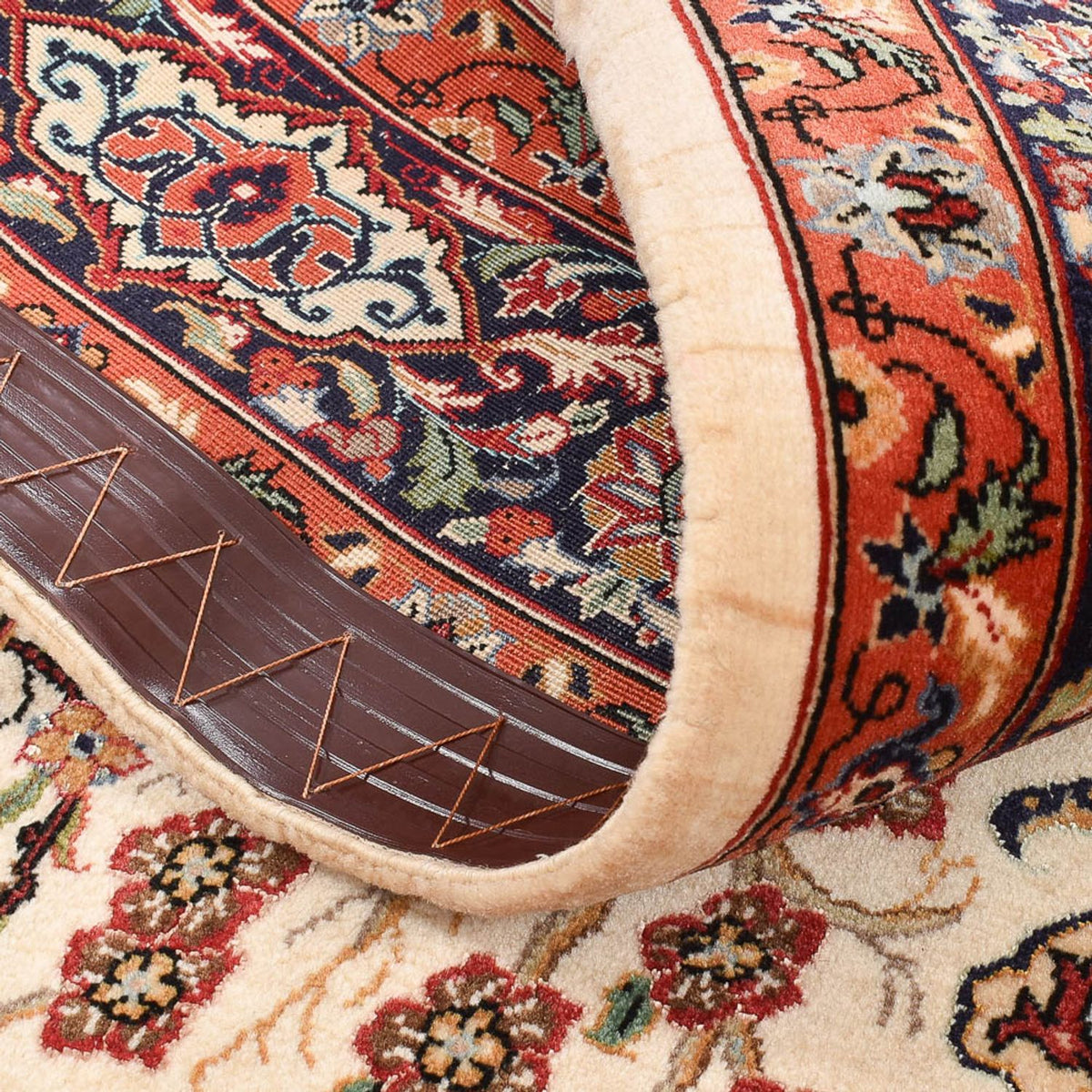 Perzisch tapijt - Ghom - Koninklijk - 157 x 109 cm - licht beige