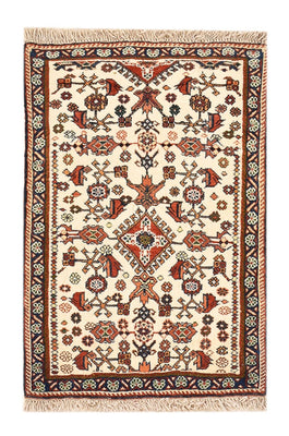 Gabbeh Tapijt - Kashkuli Perzisch - 60 x 40 cm - beige