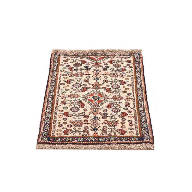 Gabbeh Tapijt - Kashkuli Perzisch - 60 x 40 cm - beige