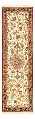Loper Perzisch tapijt - Ghom - Koninklijk - 195 x 58 cm - licht beige