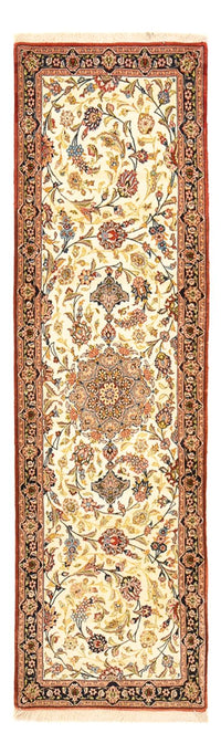 Loper Perzisch tapijt - Ghom - Koninklijk - 195 x 58 cm - licht beige