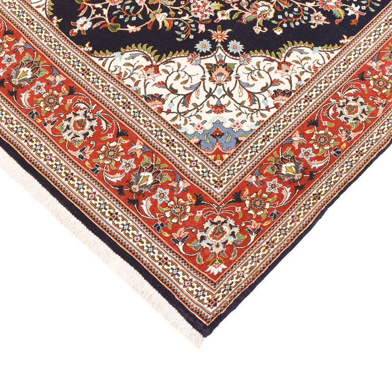 Perzisch tapijt - Ghom - Koninklijk - 218 x 138 cm - donkerblauw