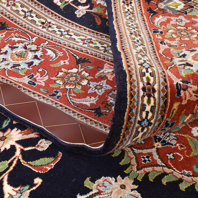 Perzisch tapijt - Ghom - Koninklijk - 218 x 138 cm - donkerblauw