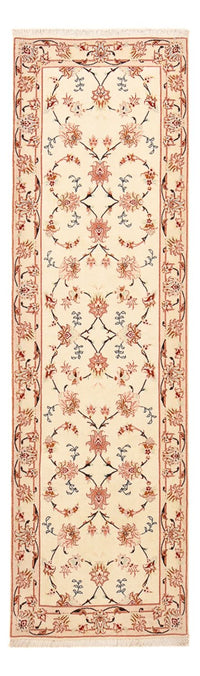 Loper Perzisch tapijt - Tabriz - Royal - 262 x 77 cm - beige