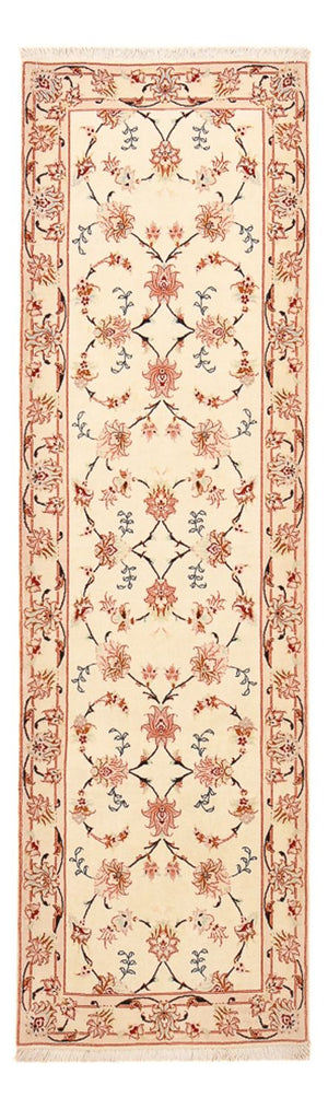 Loper Perzisch tapijt - Tabriz - Royal - 262 x 77 cm - beige