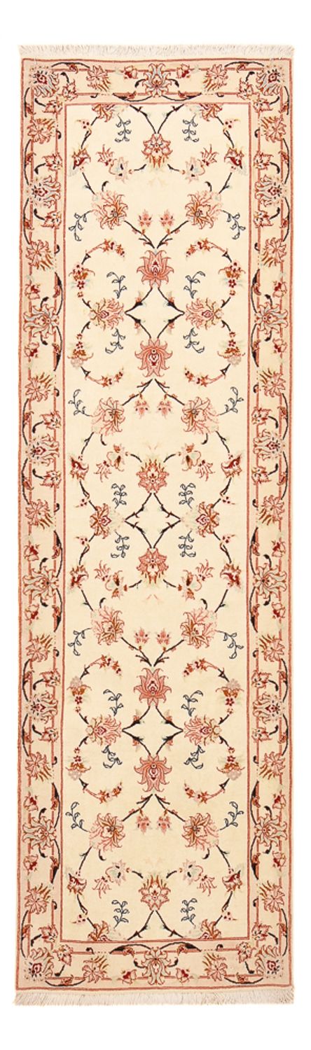 Loper Perzisch tapijt - Tabriz - Royal - 262 x 77 cm - beige