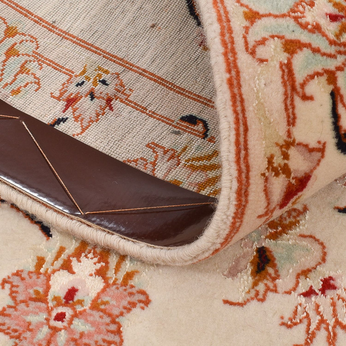 Loper Perzisch tapijt - Tabriz - Royal - 262 x 77 cm - beige