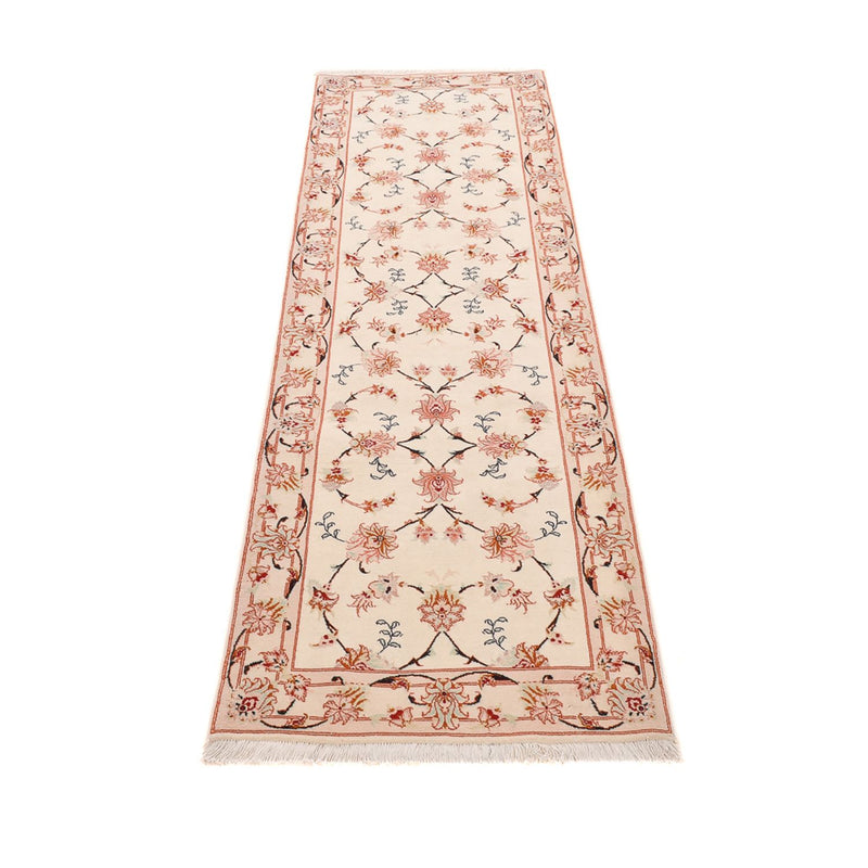 Loper Perzisch tapijt - Tabriz - Royal - 262 x 77 cm - beige