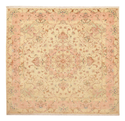 Perzisch tapijt - Tabriz - Royal vierkant  - 248 x 242 cm - licht beige