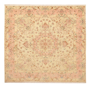 Perzisch tapijt - Tabriz - Royal vierkant  - 248 x 242 cm - licht beige