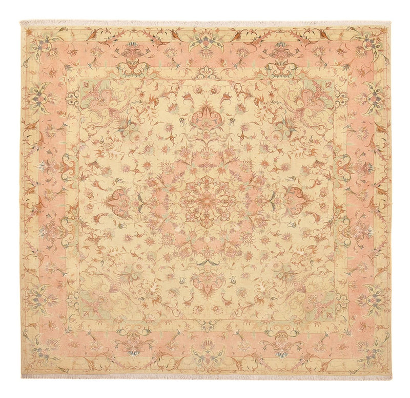Perzisch tapijt - Tabriz - Royal vierkant  - 248 x 242 cm - licht beige
