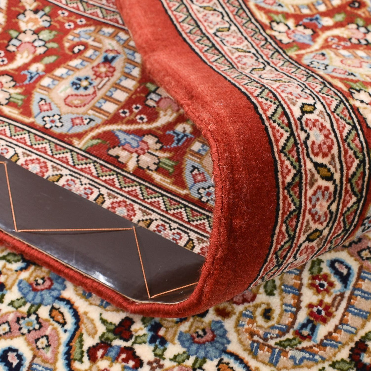 Perzisch tapijt - Ghom - Koninklijk - 154 x 104 cm - roest