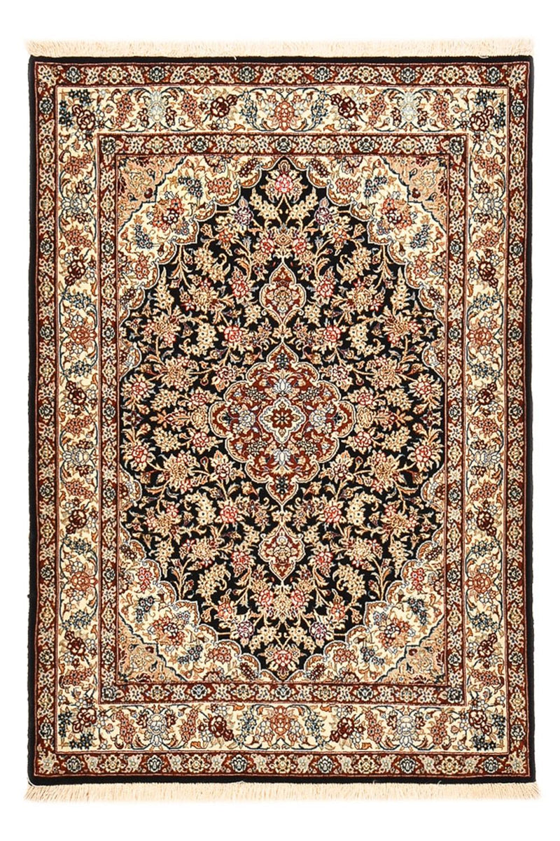 Perzisch tapijt - Isfahan - Premium - 148 x 101 cm - donkerblauw