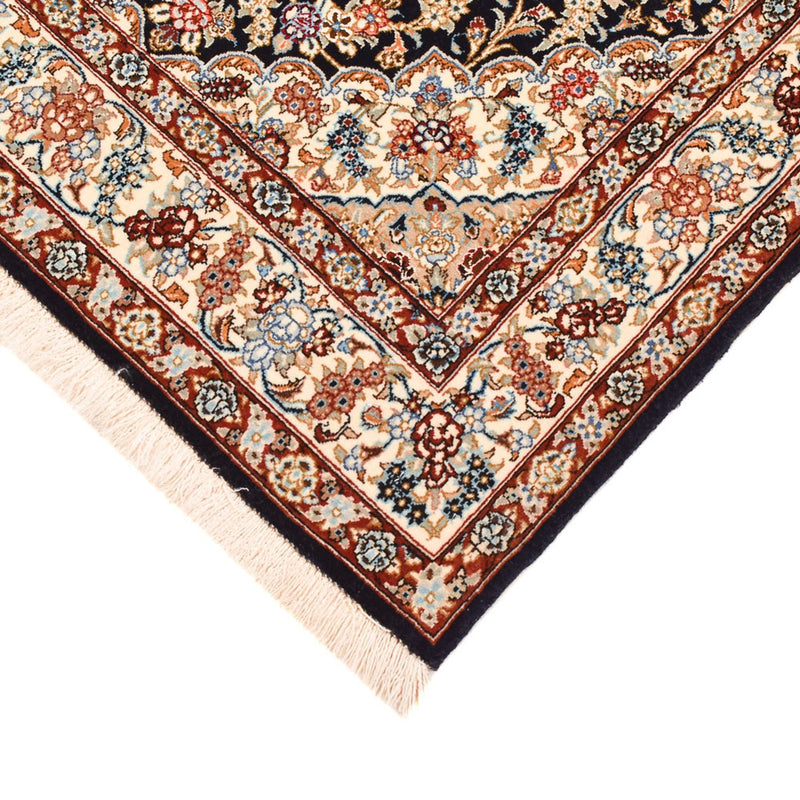 Perzisch tapijt - Isfahan - Premium - 148 x 101 cm - donkerblauw