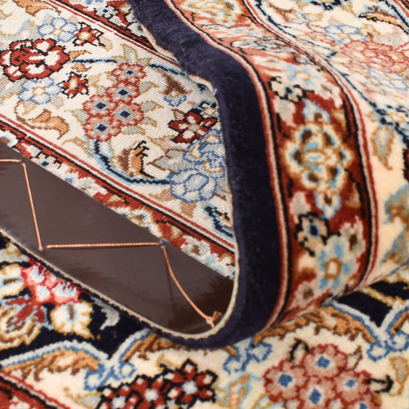 Perzisch tapijt - Isfahan - Premium - 148 x 101 cm - donkerblauw