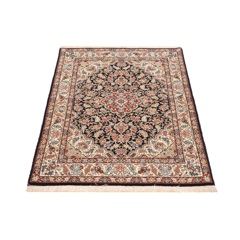Perzisch tapijt - Isfahan - Premium - 148 x 101 cm - donkerblauw