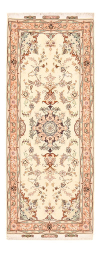 Loper Perzisch tapijt - Tabriz - Royal - 210 x 81 cm - beige