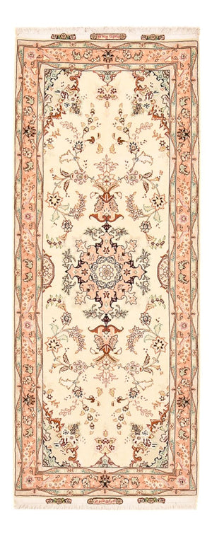 Loper Perzisch tapijt - Tabriz - Royal - 210 x 81 cm - beige
